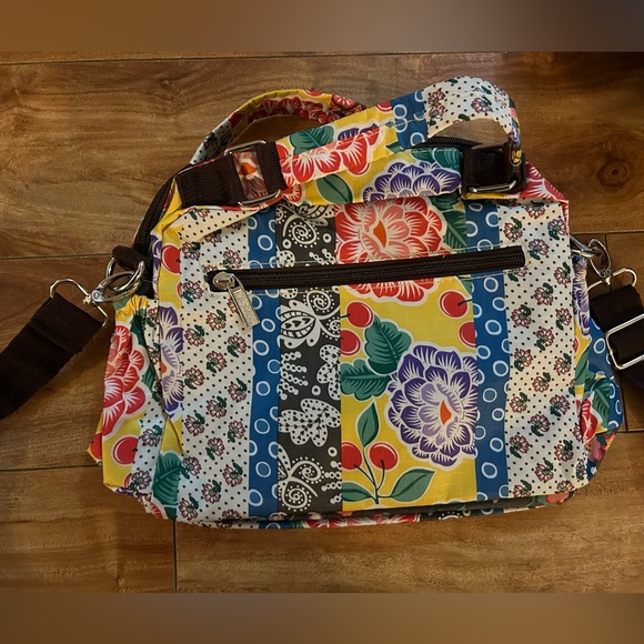 Floral Abstract Pattern Cross-Body/Shoulder Bag - Picture 6 of 9